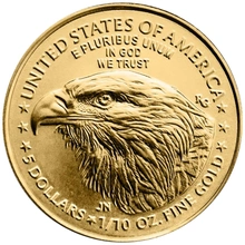 Moneda American Eagle de Oro de 1/10 oz 2025