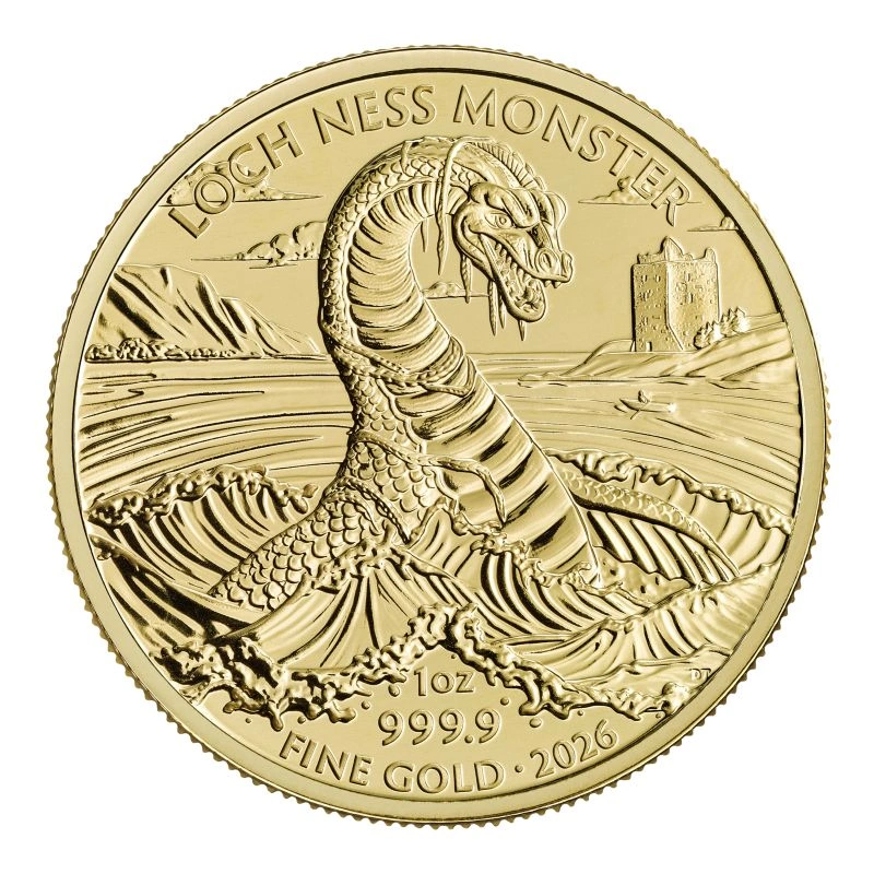 2026 1oz Gold Legendary Creatures Lochness Coin