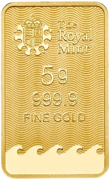 Lingote de Oro de 5 g Britannia