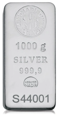Lingote de Plata de 1 kg Nadir