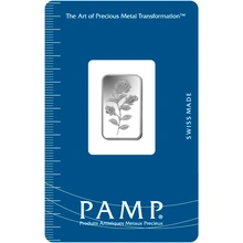 Lingote de Plata de 2,5 g PAMP Rosa