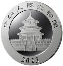Moneda Panda Chino de Plata de 30 g 2023