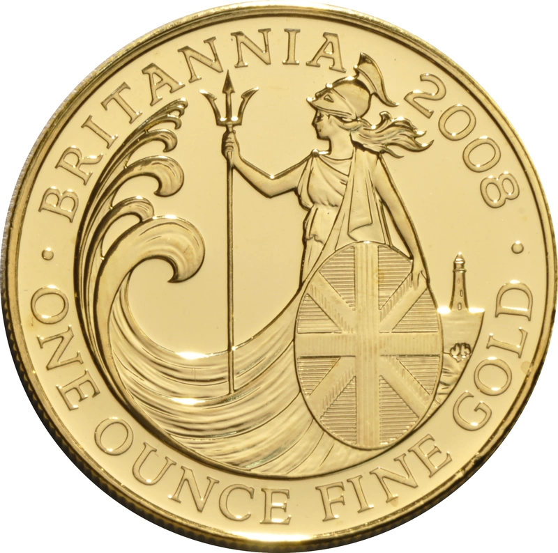 Moneda Britannia de Oro de 1 oz 2008