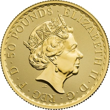 Moneda Britannia de Oro de 1/2 oz 2020