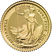 Moneda Britannia de Oro de 1/10 oz (de Nuestra Elección)