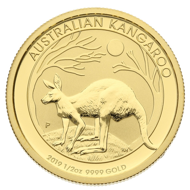 Canguro Australiano de 1/2oz de Oro 2019