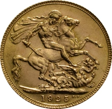 Moneda Soberano de Oro 1925 Jorge V (L)
