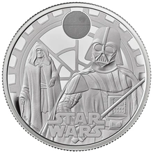 Moneda de Plata de 2 oz de La Guerra de las Galaxias -Darth Vader y el Emperador Palpatine 2023