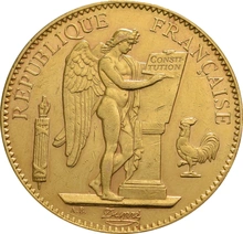 Moneda 100 Francos Franceses de Oro (de Nuestra Elección)