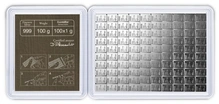 Paquete CombiBar de 100 x 1 g de Plata