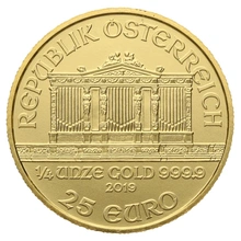 Moneda Filarmónica Viena de Oro de 1/4 oz 2019