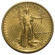 Moneda American Eagle de Oro de 1/10 oz 1991