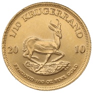 Krugerrand de 1/10oz de Oro 2010