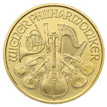 Moneda Filarmónica Viena de Oro de 1/10 oz 2019