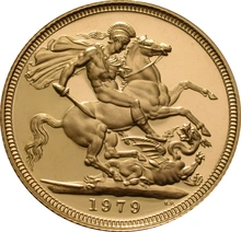 Moneda Soberano de Oro Proof 1979 en Caja Original