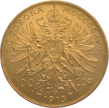 100 Coronas Austriacas de Oro
