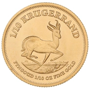 Moneda Krugerrand de 1/10 oz de Oro (de Nuestra Elección)