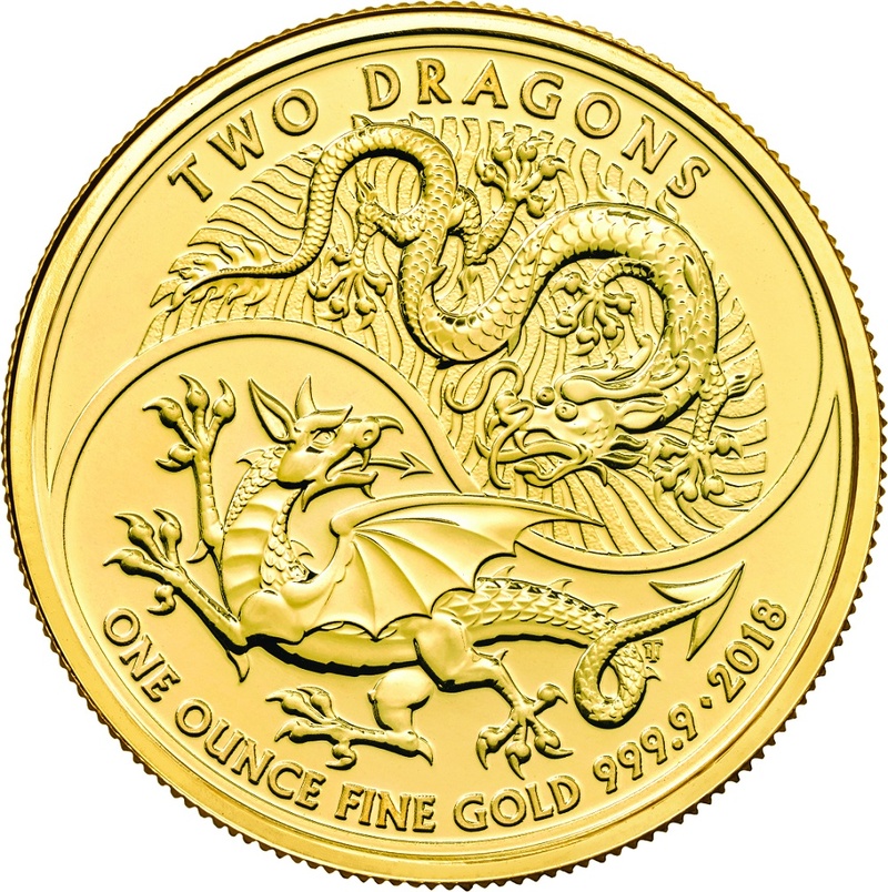 “Dos Dragones” 1oz de Oro 2018
