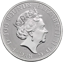 Moneda Bestias de la Reina de Platino Caballo blanco de Hannover 2021