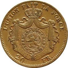 Moneda 20 Francos Belgas de Nuestra Elección