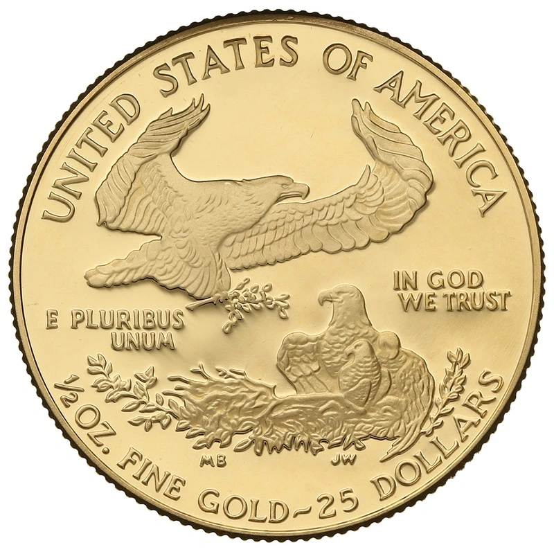 Moneda American Eagle de Oro de 1/2 oz (de Nuestra Elección)