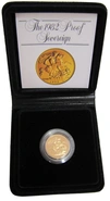 Moneda Soberano de Oro Proof 1982 en Caja Original
