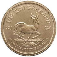 Moneda Krugerrand de 1/10 oz de Oro 2024