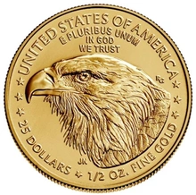 Moneda American Eagle de Oro de 1/2 oz 2022