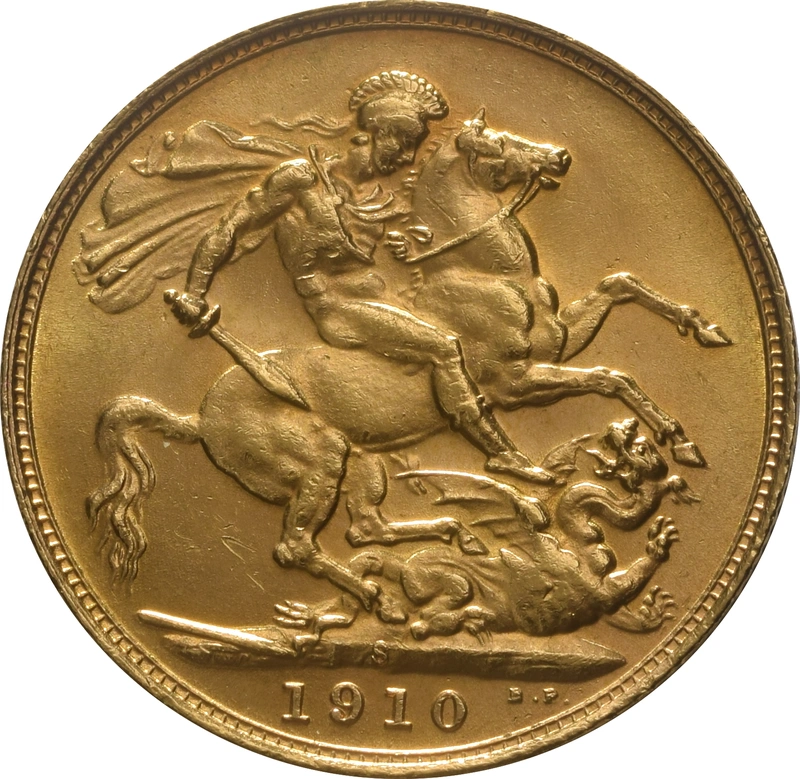 Moneda Soberano de Oro 1910 Eduardo VII (S)