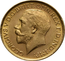 Moneda Soberano de Oro 1915 Jorge V (S)