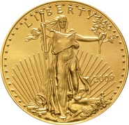 Águila Estadounidense de 1oz de Oro 2009
