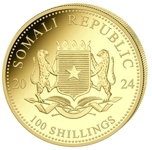 Moneda Oro 1/10 oz Elefante Somalí 2024