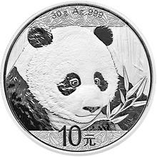 Panda Chino de 30g de Plata 2018
