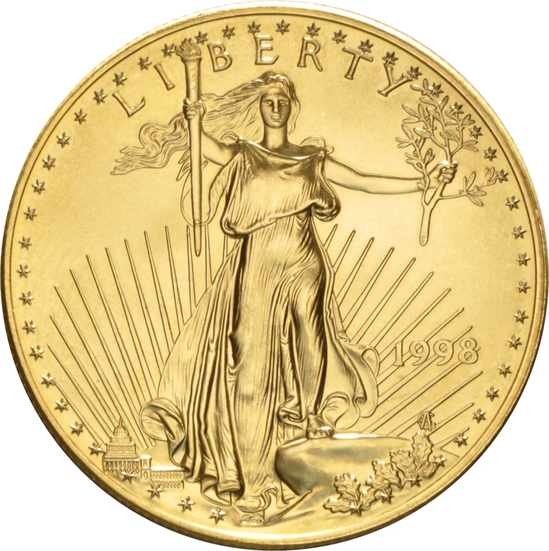 Moneda American Eagle de Oro de 1 oz 1998