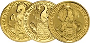 Moneda de oro 1/4oz Serie Lunar/Bestias de la Reina/Estándar