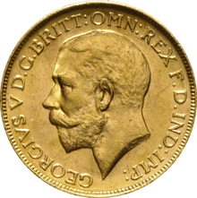 Moneda Soberano de Oro Jorge V 1918 Perth