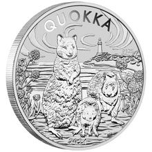 Quokka Australiano Moneda de Plata 1 oz 2024