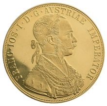 Moneda Austriaco 4 Ducados de Oro 1915
