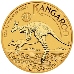 Moneda Canguro Australiano de Oro de 1/10 oz 2026