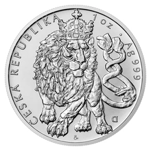Moneda de plata León checo 2026 1 oz