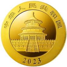 Moneda Panda Chino de Oro de 1 g 2023