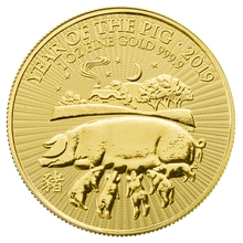 Royal Mint 1 oz de Oro - 2019 Año del Cerdo