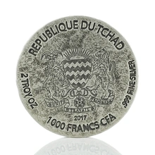 Ramsés II Moneda de Plata de 2 oz (Año 2017)