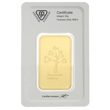 Lingote de Oro de 50 g Metalor