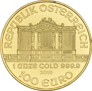 Moneda Filarmónica Viena de Oro de 1 oz 2018