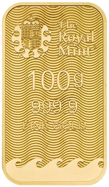 Lingote de Oro de 100 g Britannia
