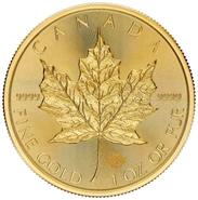 Maple Leaf Canadiense de 1 oz de Oro 2024