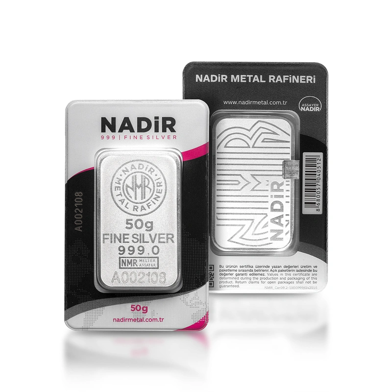 Lingote de Plata de 50 g Nadir