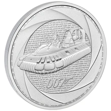 2025 Seis décadas de 007, Bond de los años 2000 Moneda de plata de 1 onza