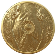 Moneda los Cinco Grandes Elefante de Oro de 1 oz 2022
